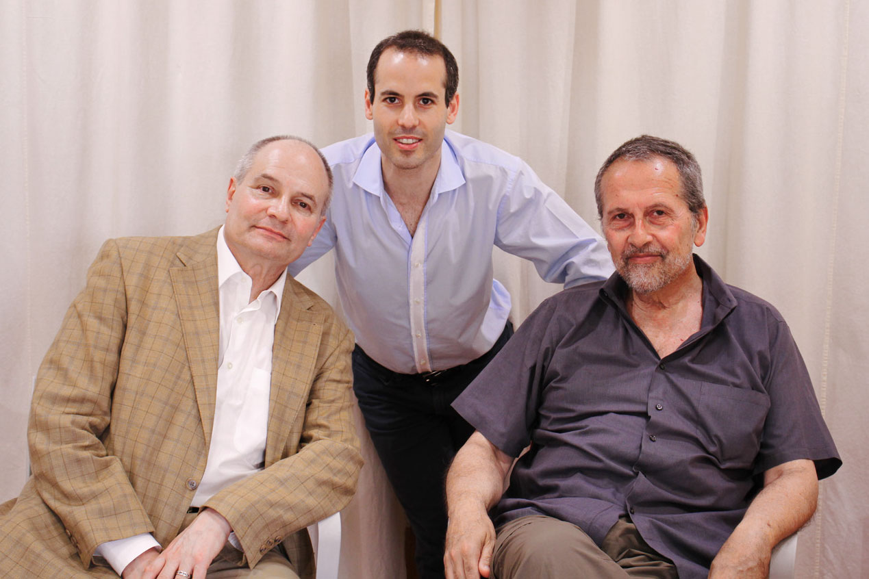 Rubén Bild, Iván Gómez y Marcelo Pakman