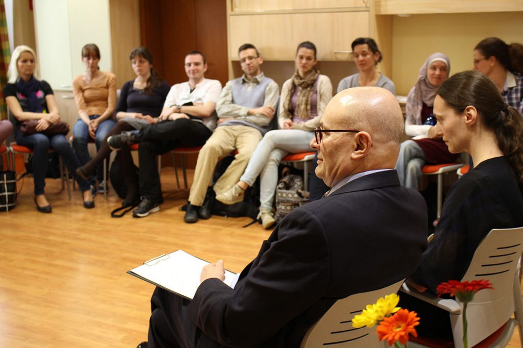 Ruben Bild's lecture on paediatric palliative to medical and nursing students annual training course organised by Plamienok