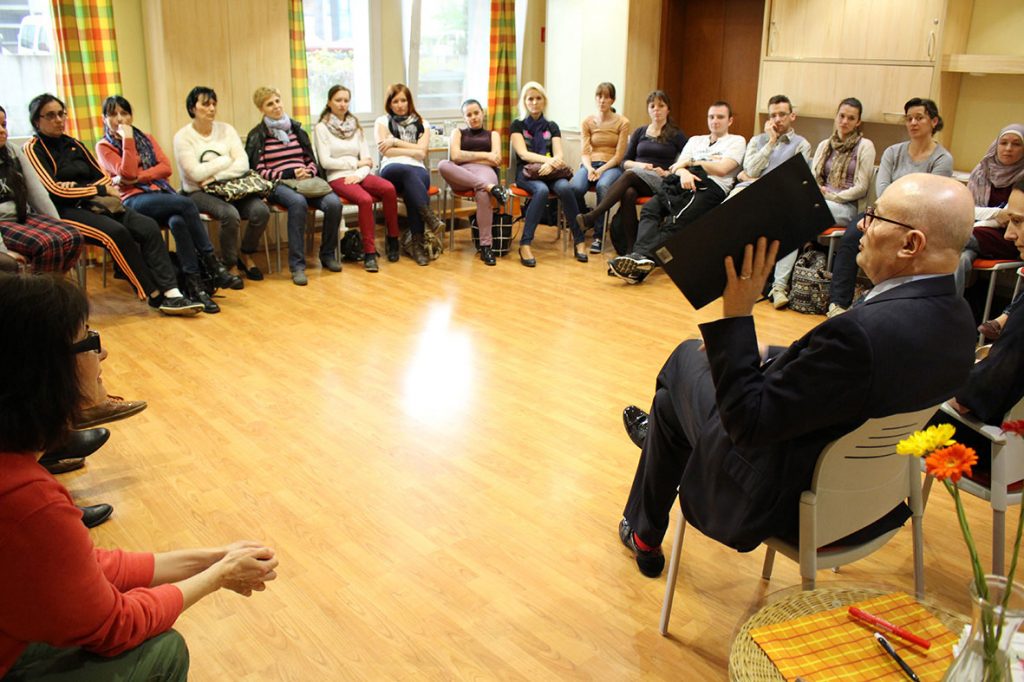 Ruben Bild's lecture on paediatric palliative to medical and nursing students annual training course organised by Plamienok